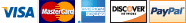 accept visa, master card, american express, discover and paypal at doorfind real estate